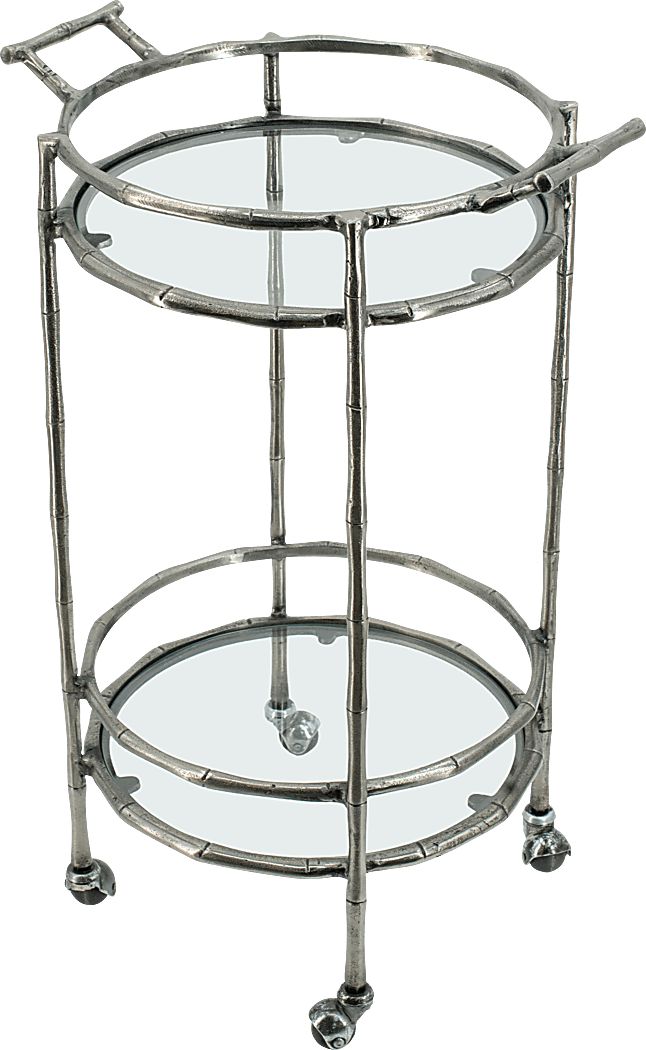 Coachlight Silver Bar Cart