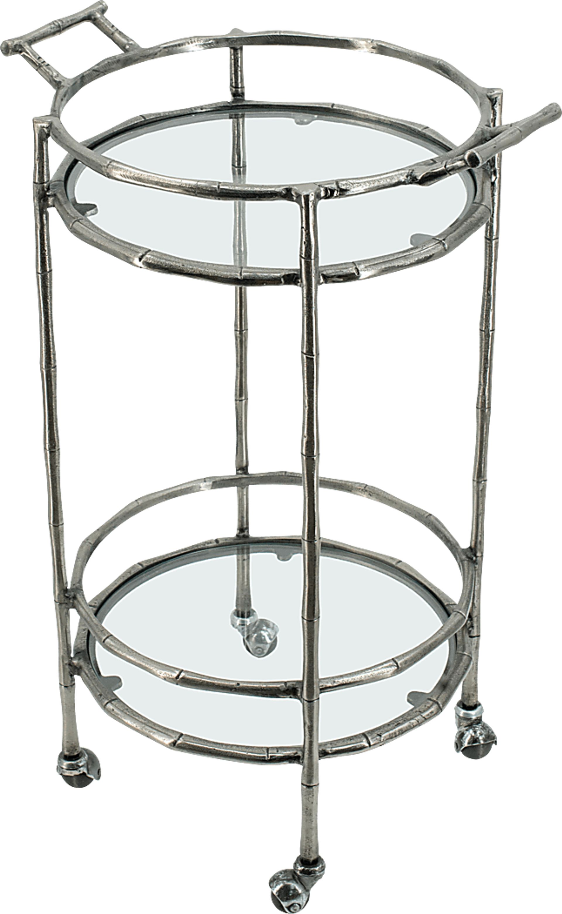 Coachlight Silver Bar Cart - Image 1