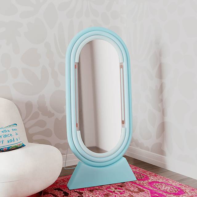 Coada I Blue Floor Mirror - Thumbnail - Image 2