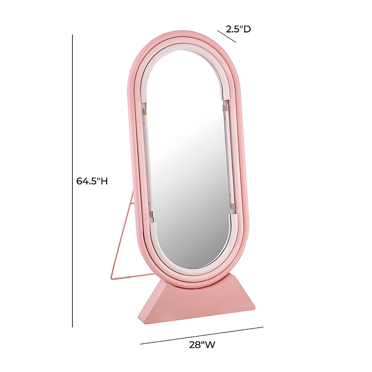 Coada I Pink Floor Mirror