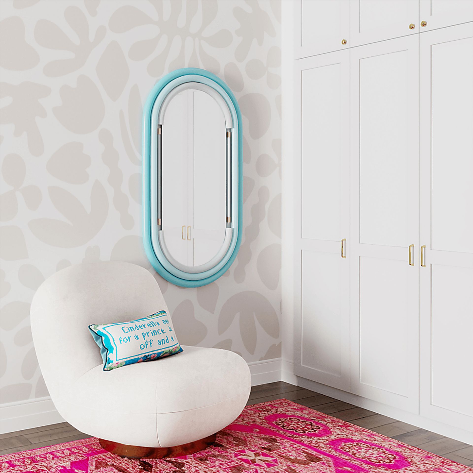 Coada II Blue Wall Mirror - Image 2