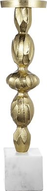 Coalinga II Gold Candle Holder
