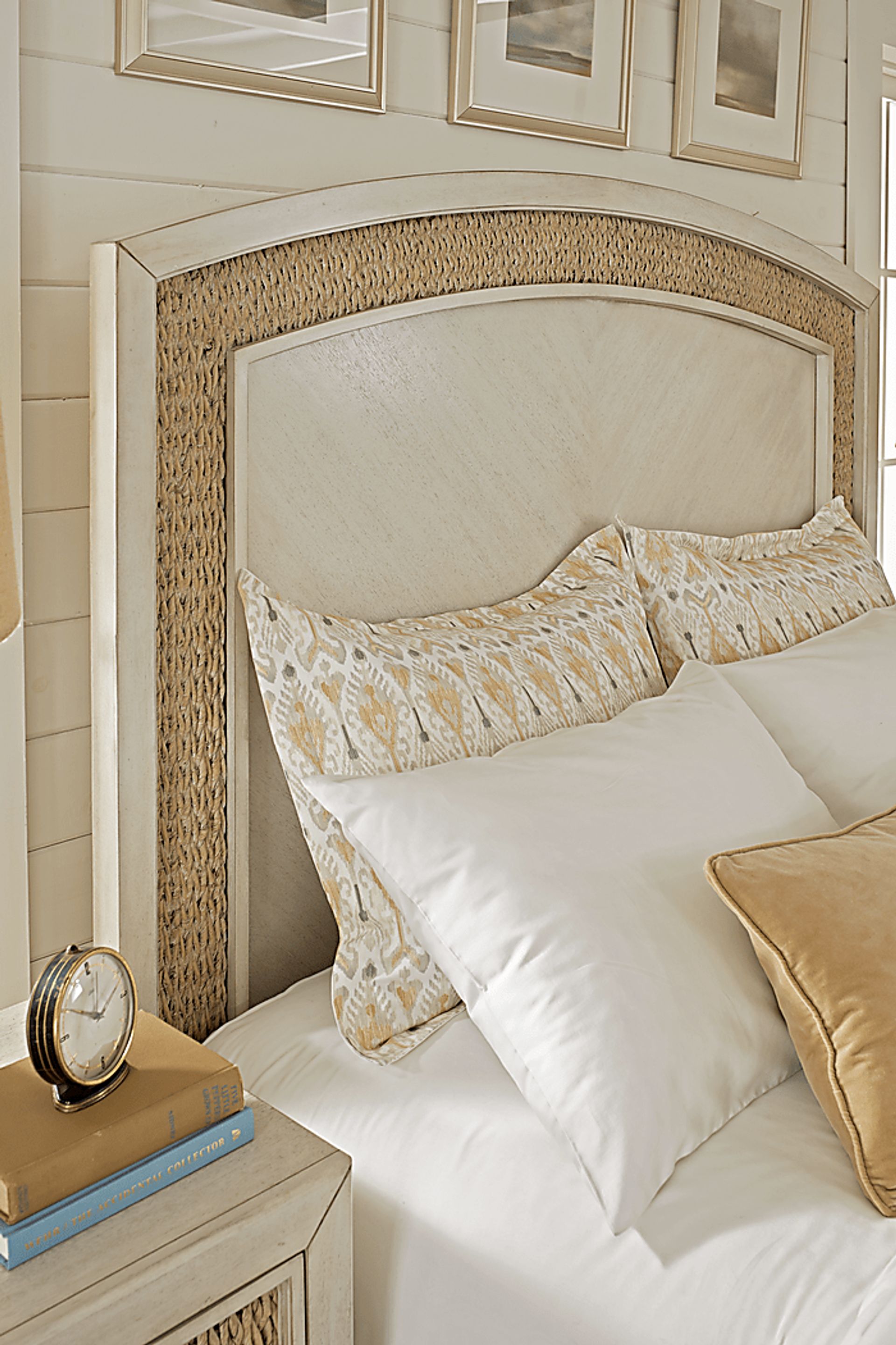 Coastal Bay White 3 Pc King Panel Bed - Image 2