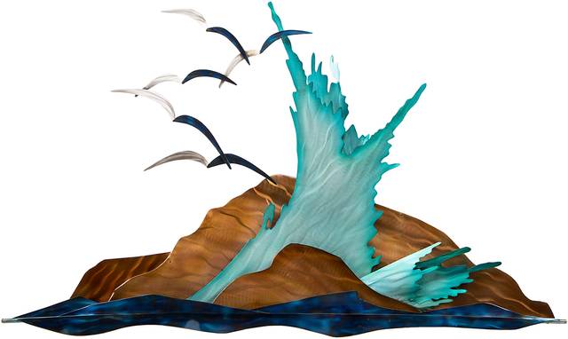 Coastal Lookout Blue Outdoor Wall Art - Thumbnail - Image 1