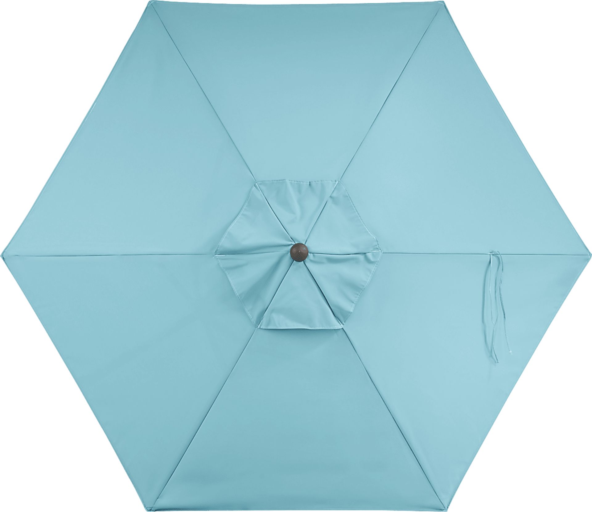 Coastal Point 9' Aqua Outdoor Umbrella - Image 2