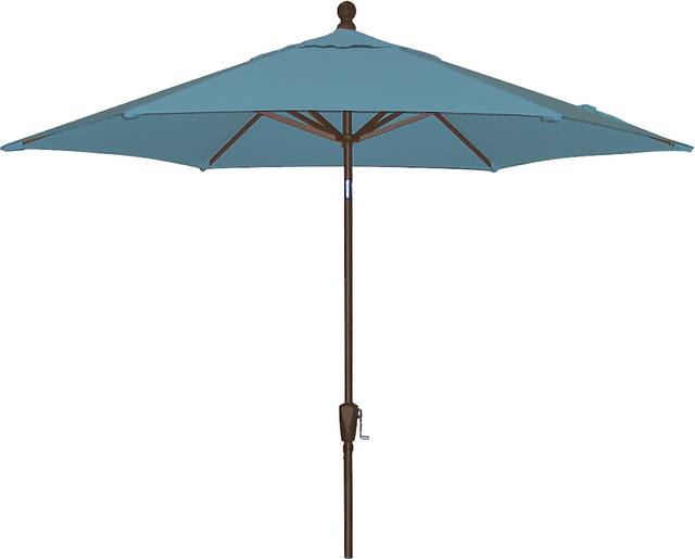 Coastal Point 9' Aqua Outdoor Umbrella - Thumbnail - Image 1