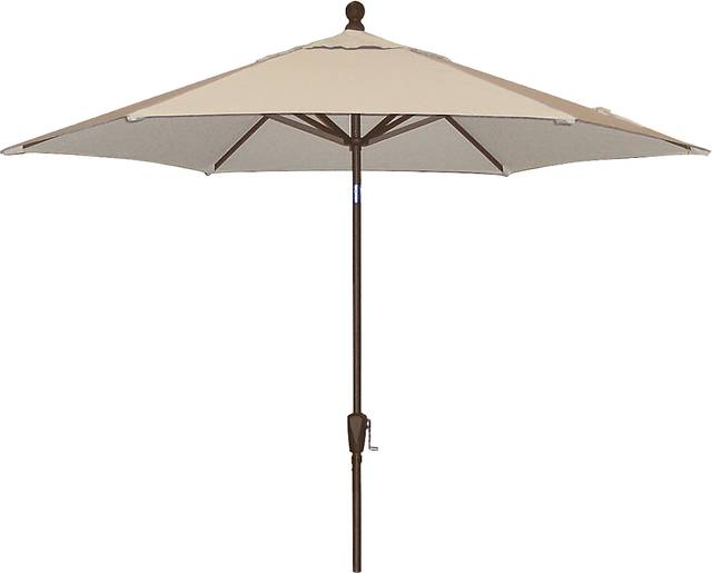 Coastal Point 9' Khaki Outdoor Umbrella - Thumbnail - Image 1