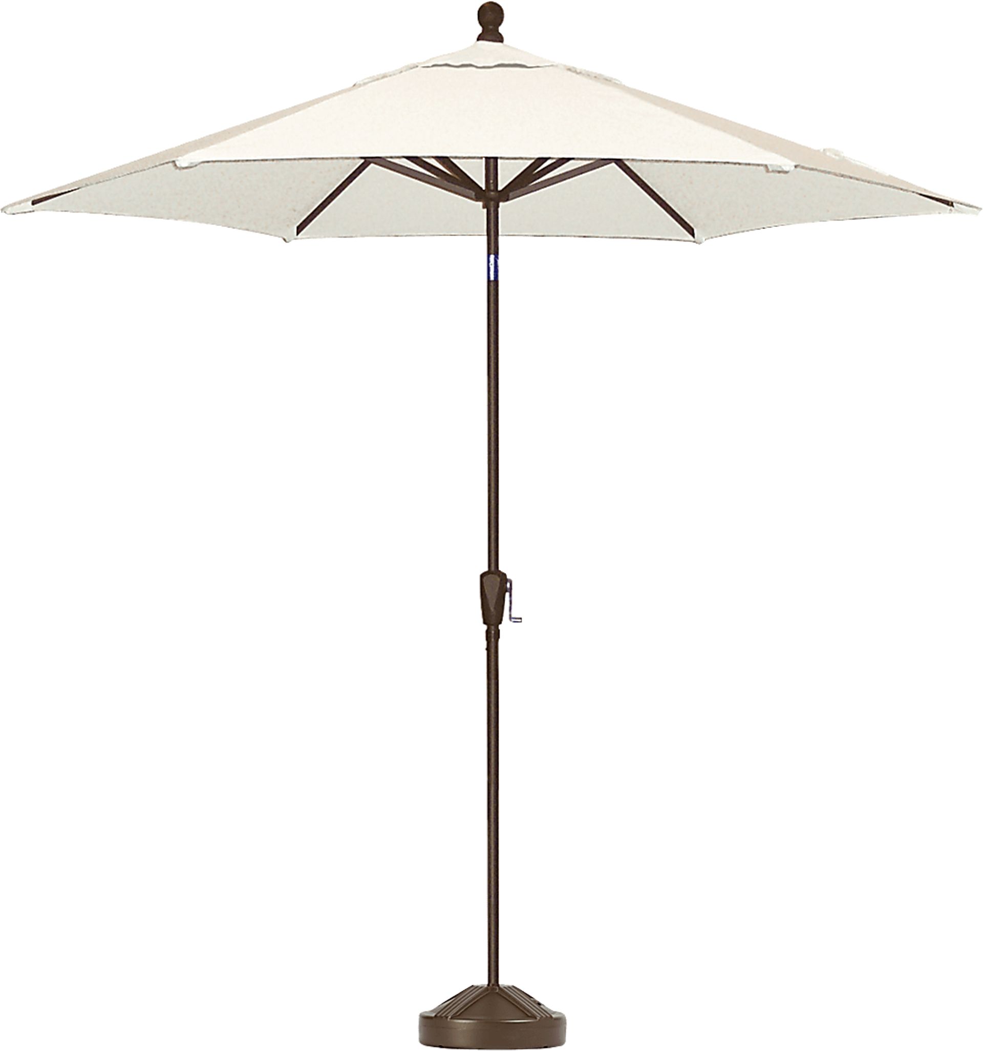 Coastal Point 9' Natural Outdoor Umbrella with 50 lb. Base - Image 1