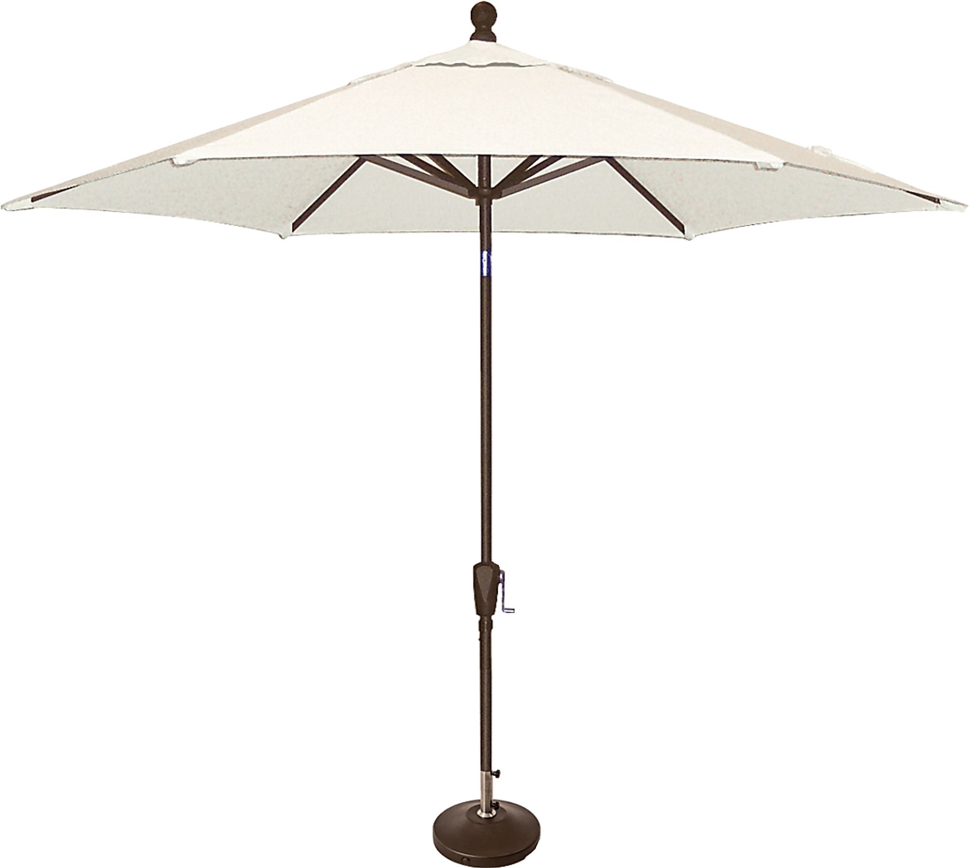 Coastal Point 9' Natural Outdoor Umbrella with 80 lb. Base - Image 1