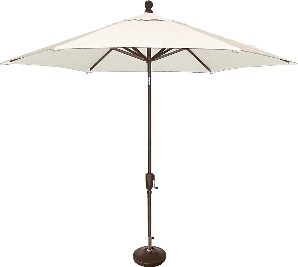 Coastal Point 9' Natural Outdoor Umbrella with 80 lb. Base