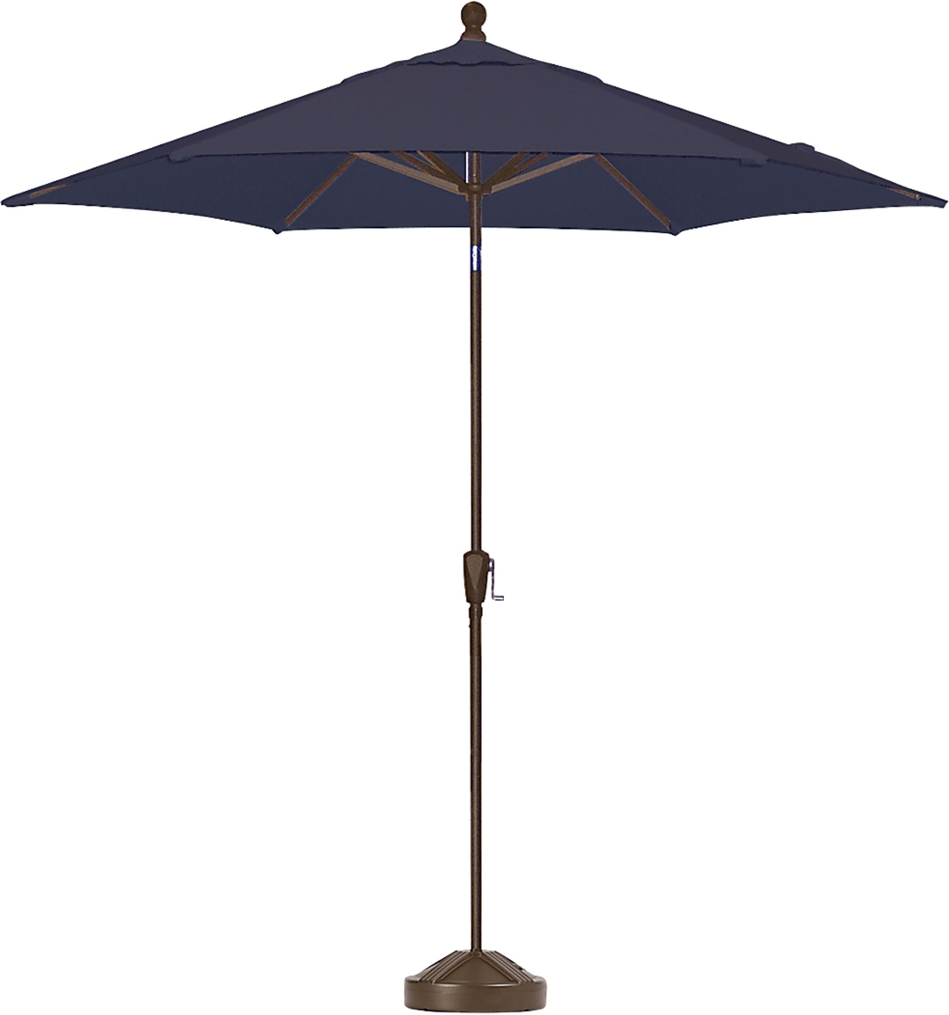 Coastal Point 9' Navy Outdoor Umbrella with 50 lb. Base - Image 1