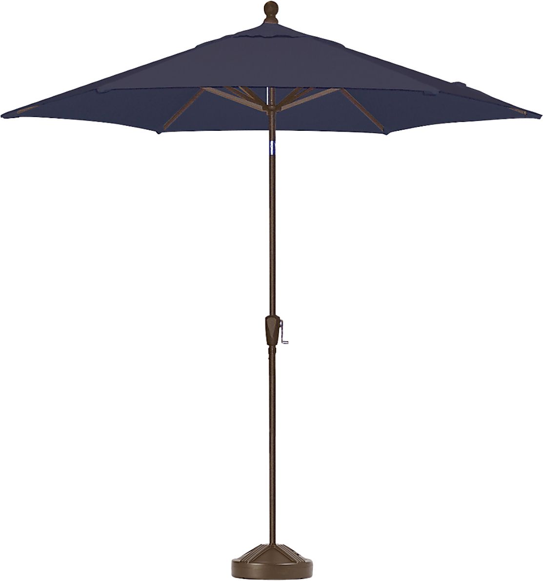 Coastal Point 9' Navy Outdoor Umbrella with 50 lb. Base