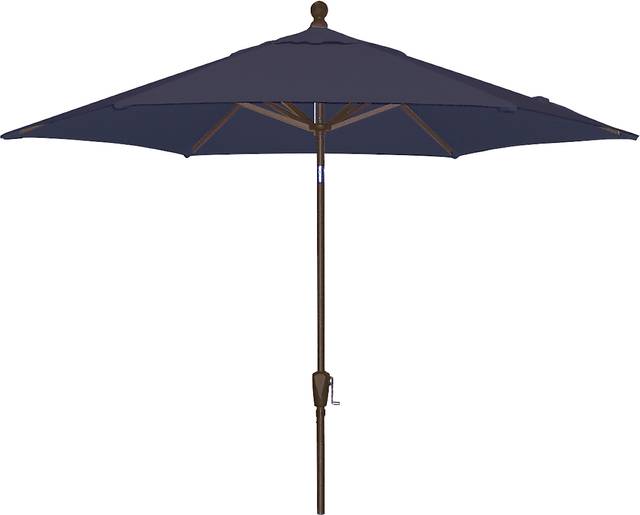Coastal Point 9' Navy Outdoor Umbrella - Thumbnail - Image 1