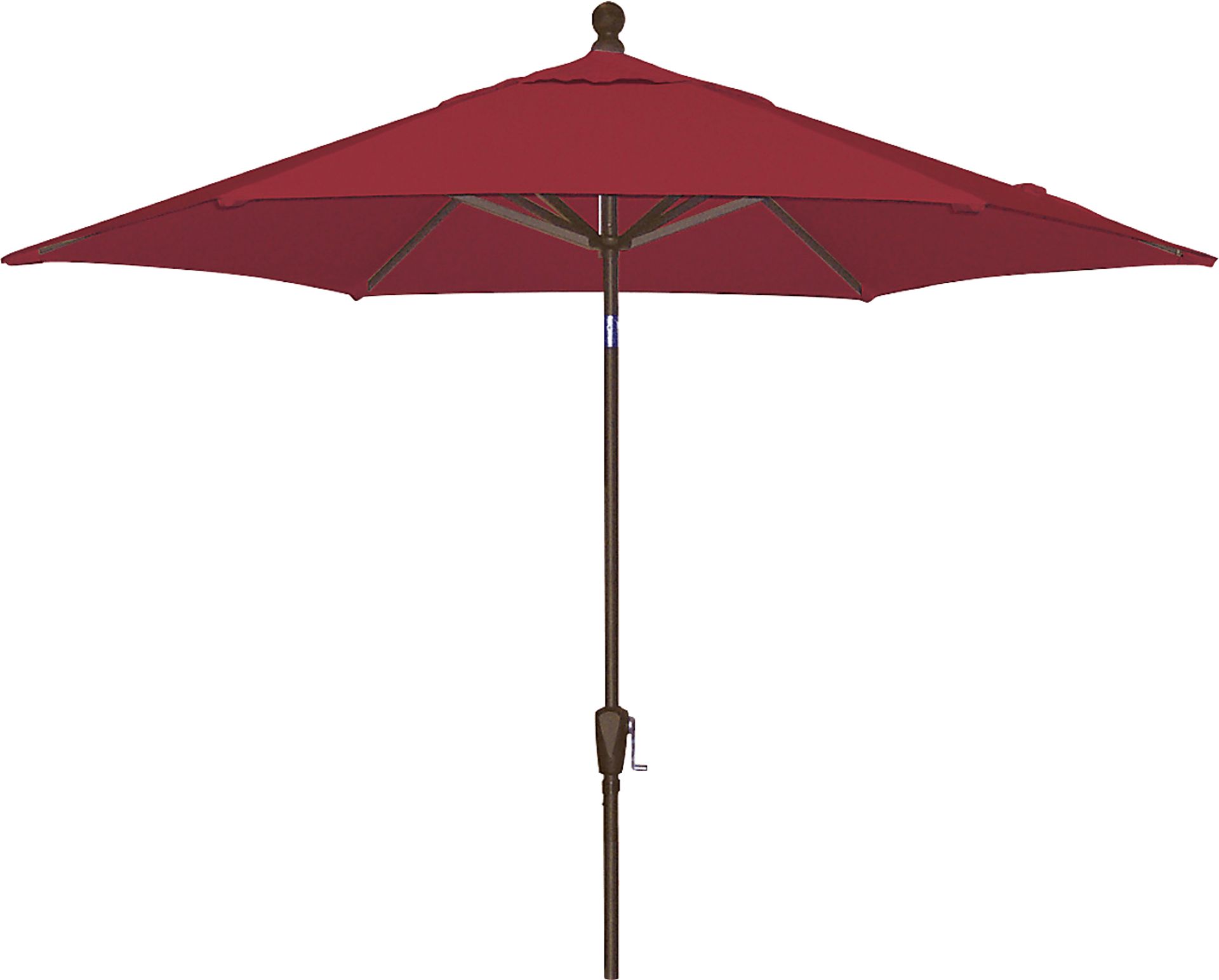 Coastal Point 9' Red Outdoor Umbrella - Image 1