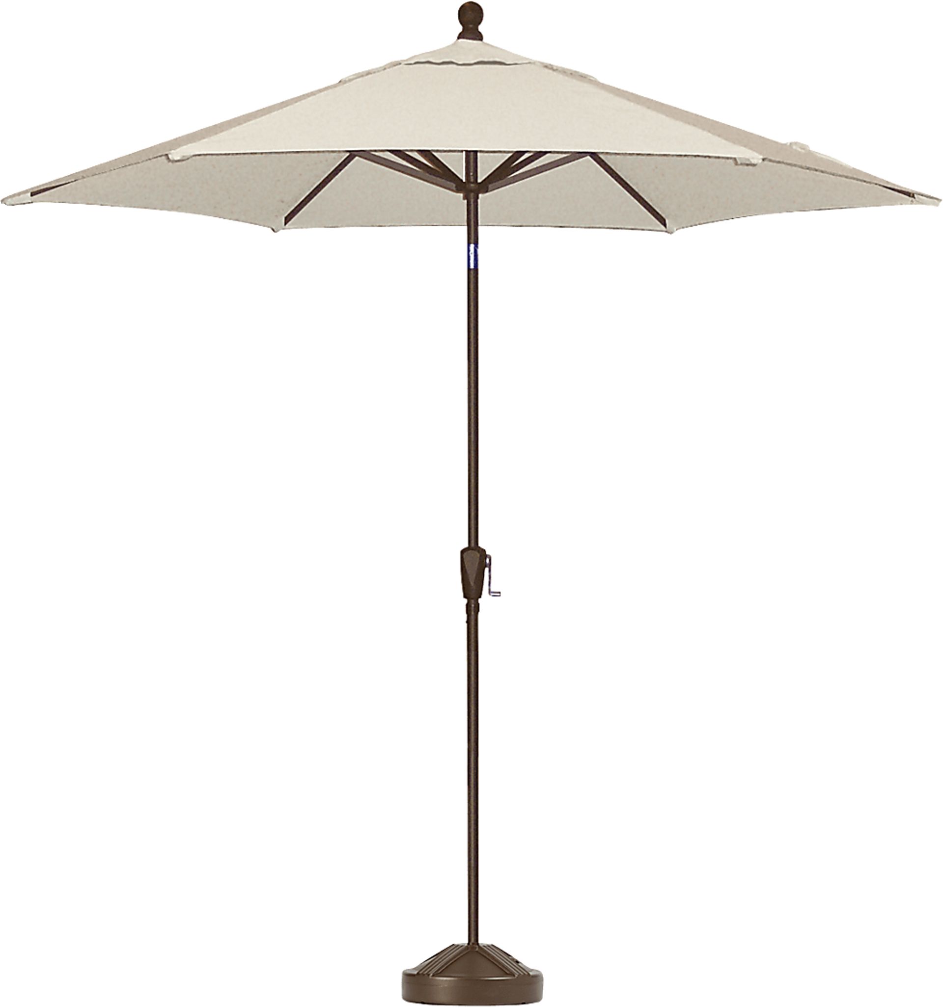 Coastal Point 9' Vanilla Outdoor Umbrella with 50 lb. Base - Image 1