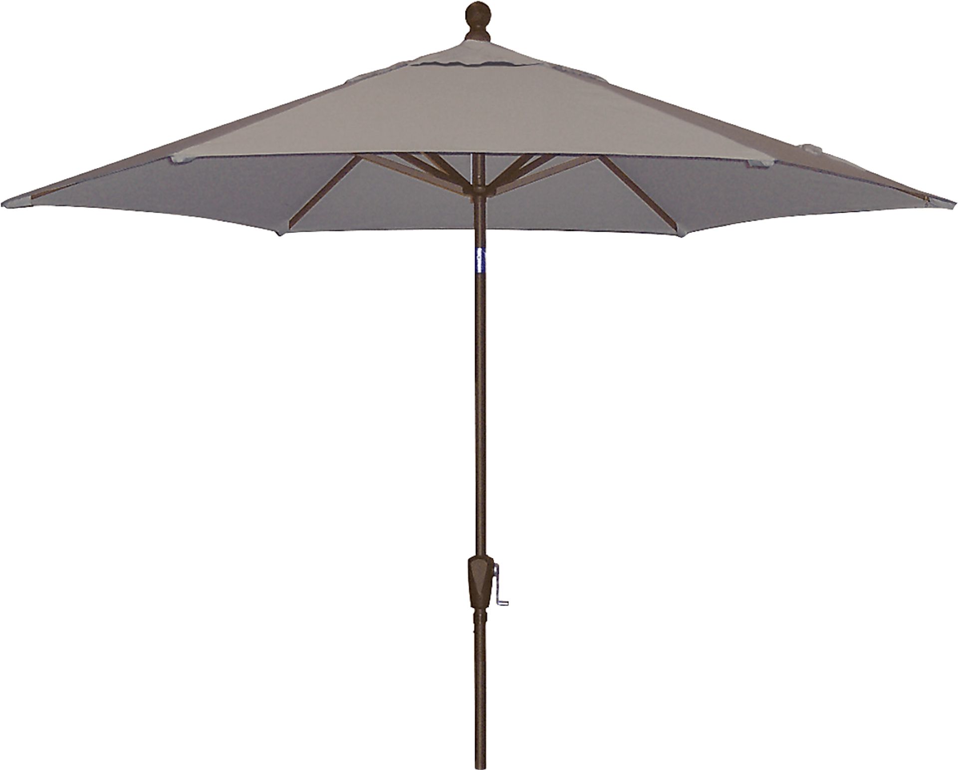 Coastal Point 9' Gray Outdoor Umbrella with 50 lb. Base - Image 1