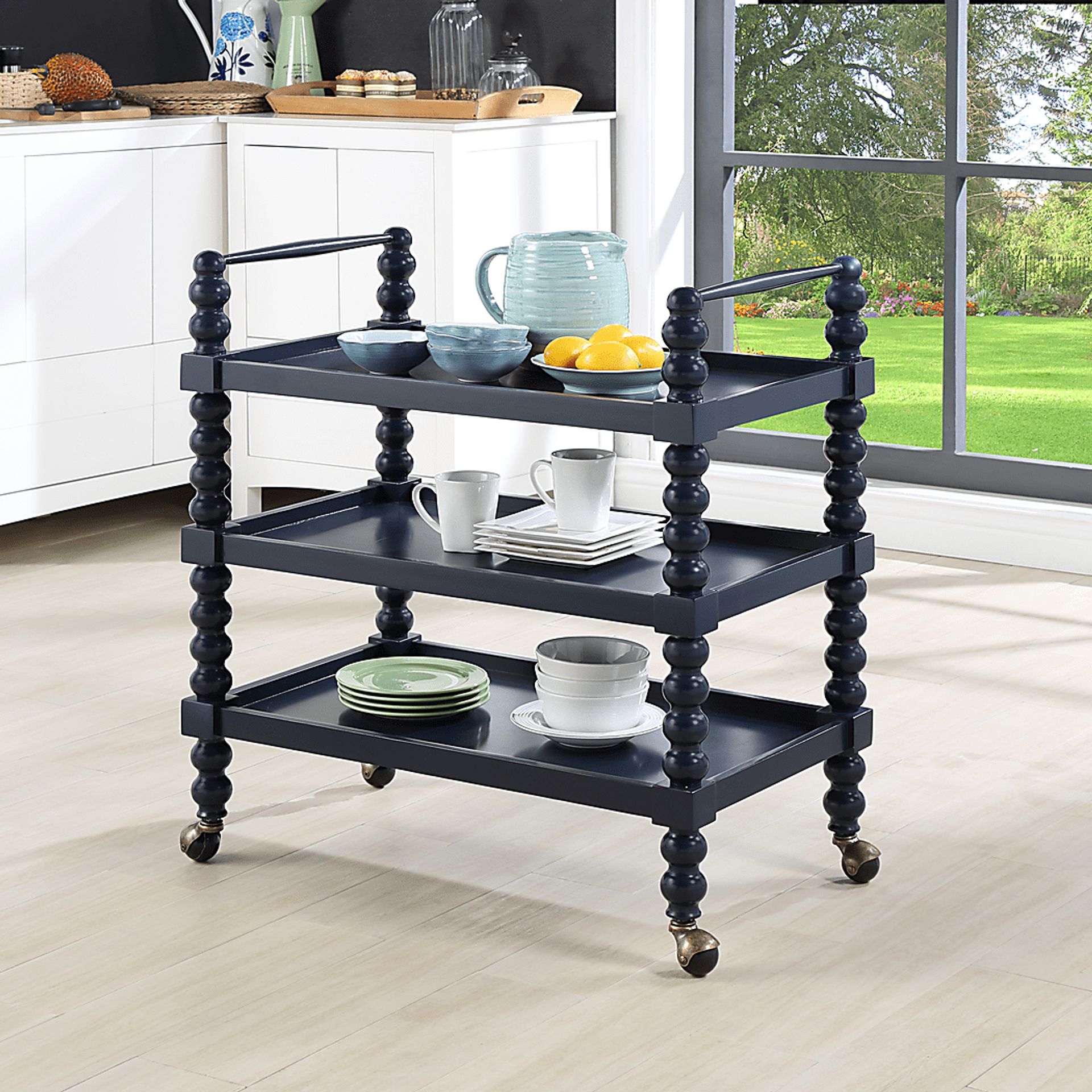 Coastina Blue Kitchen Cart - Image 5