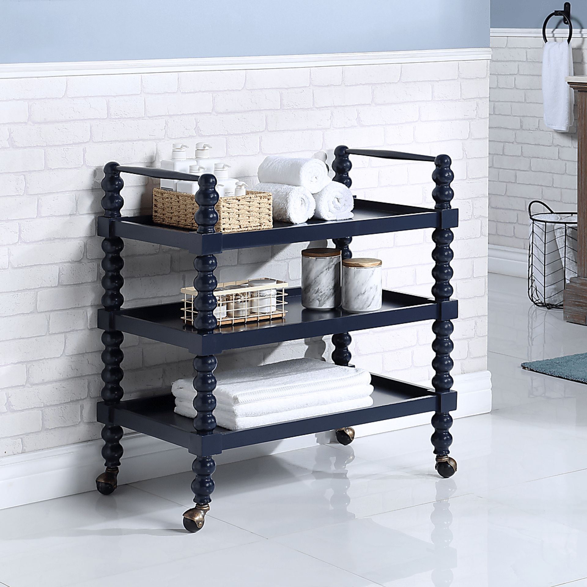 Coastina Blue Kitchen Cart - Image 7