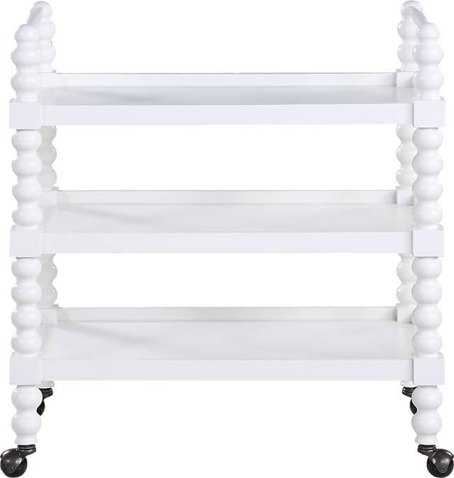 Coastina White Kitchen Cart - Thumbnail - Image 4