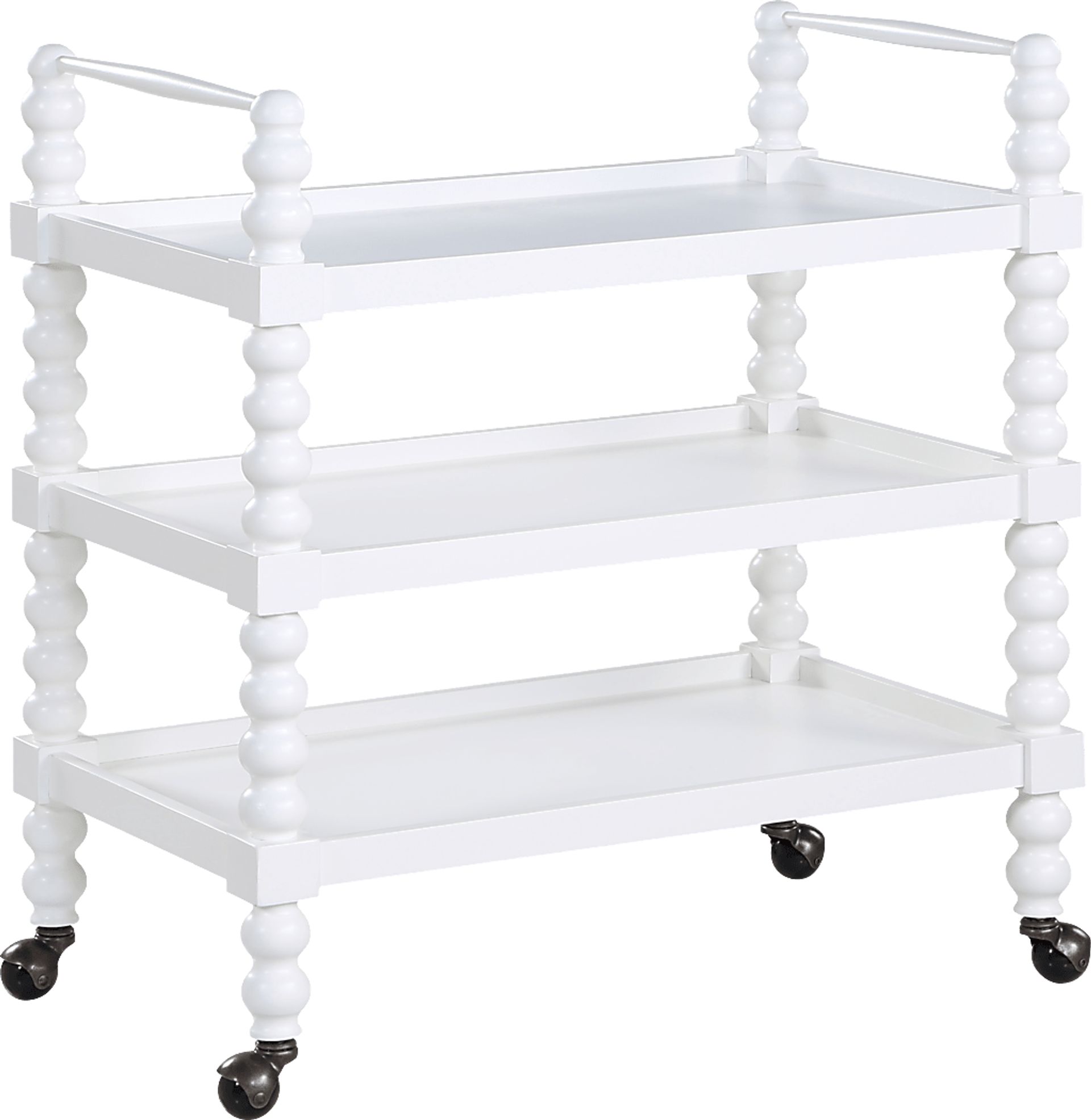 Coastina White Kitchen Cart - Image 1