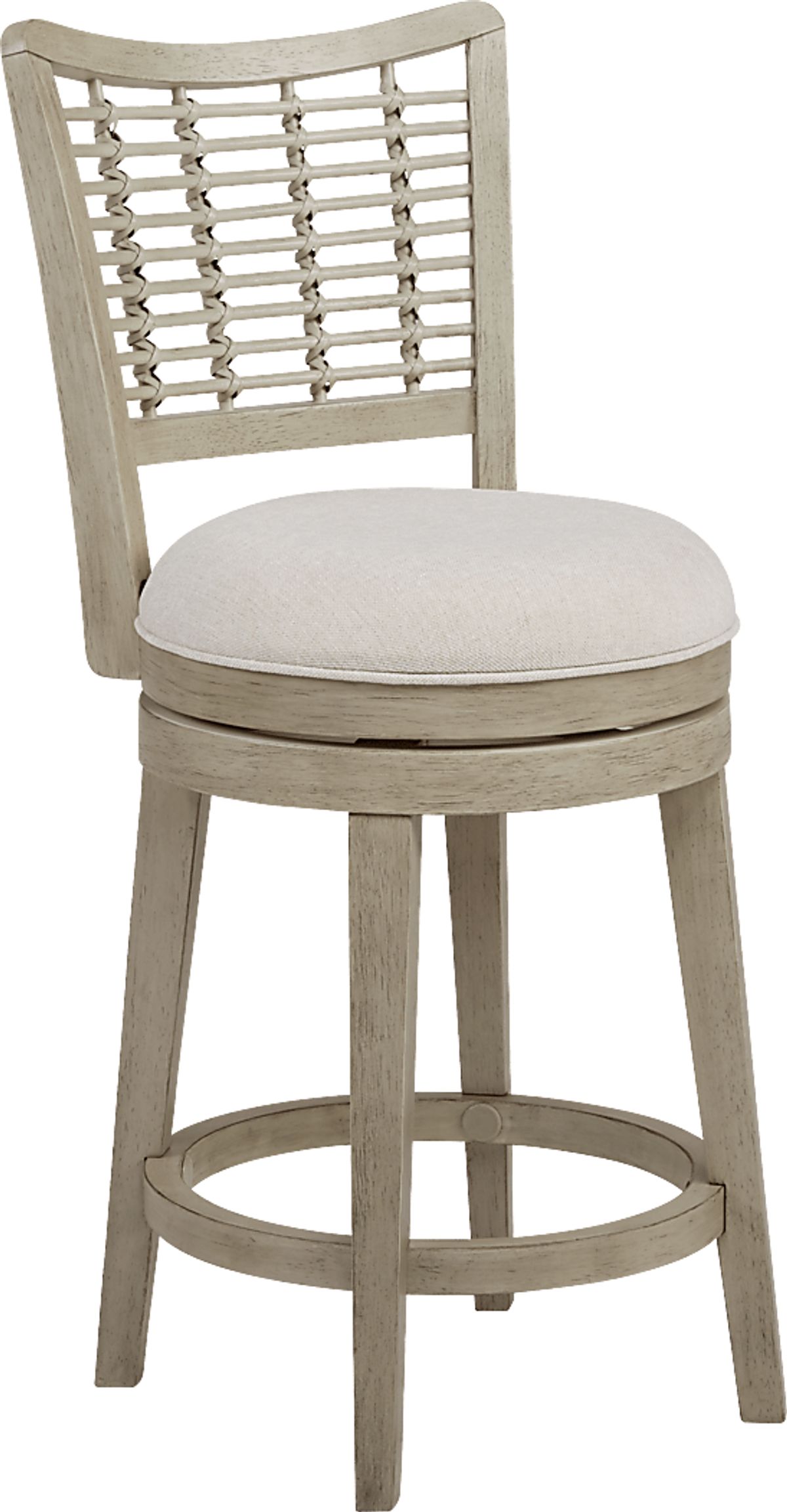 Coastline Drive Gray Swivel Barstool | Rooms to Go