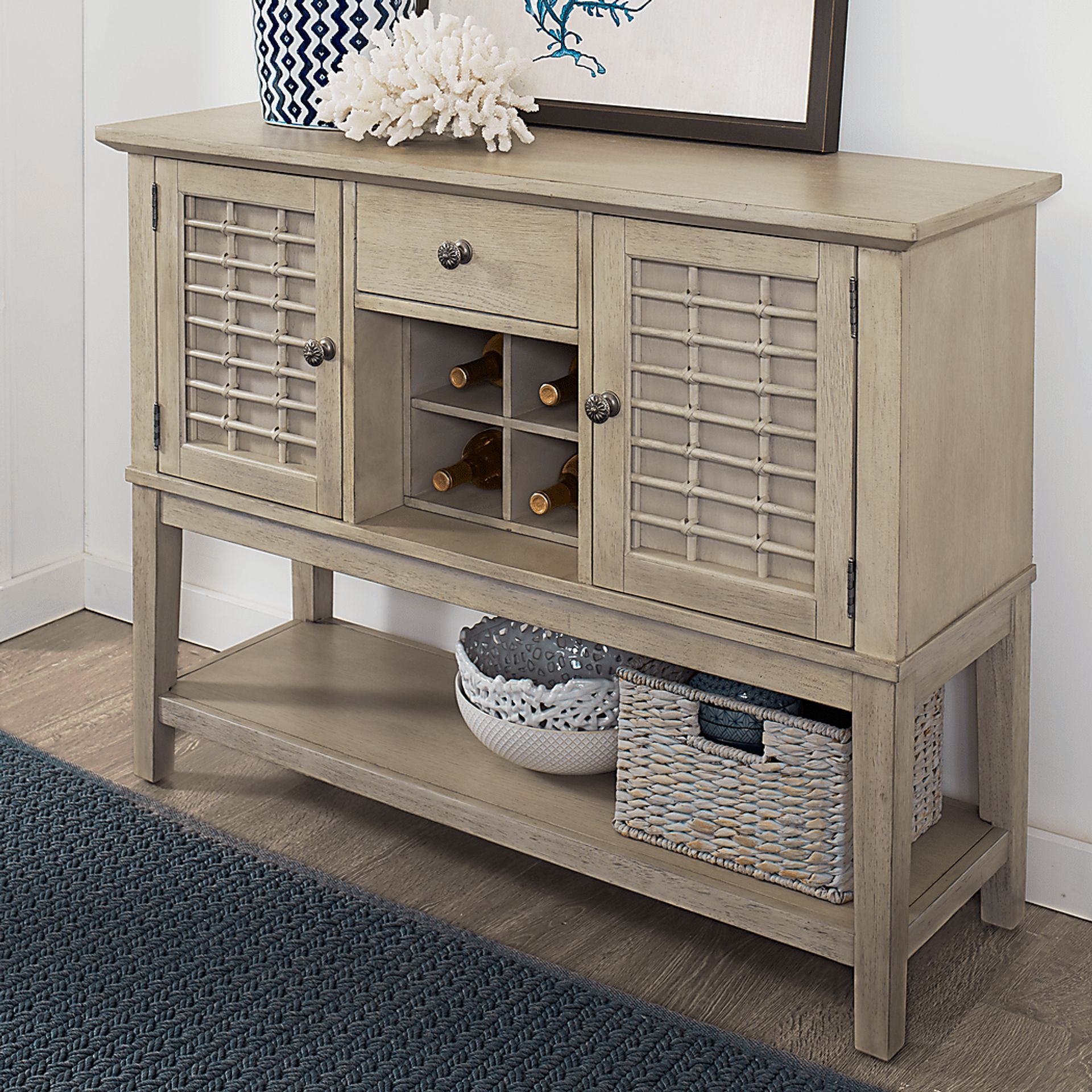 Coastline Drive Gray Sideboard - Image 3