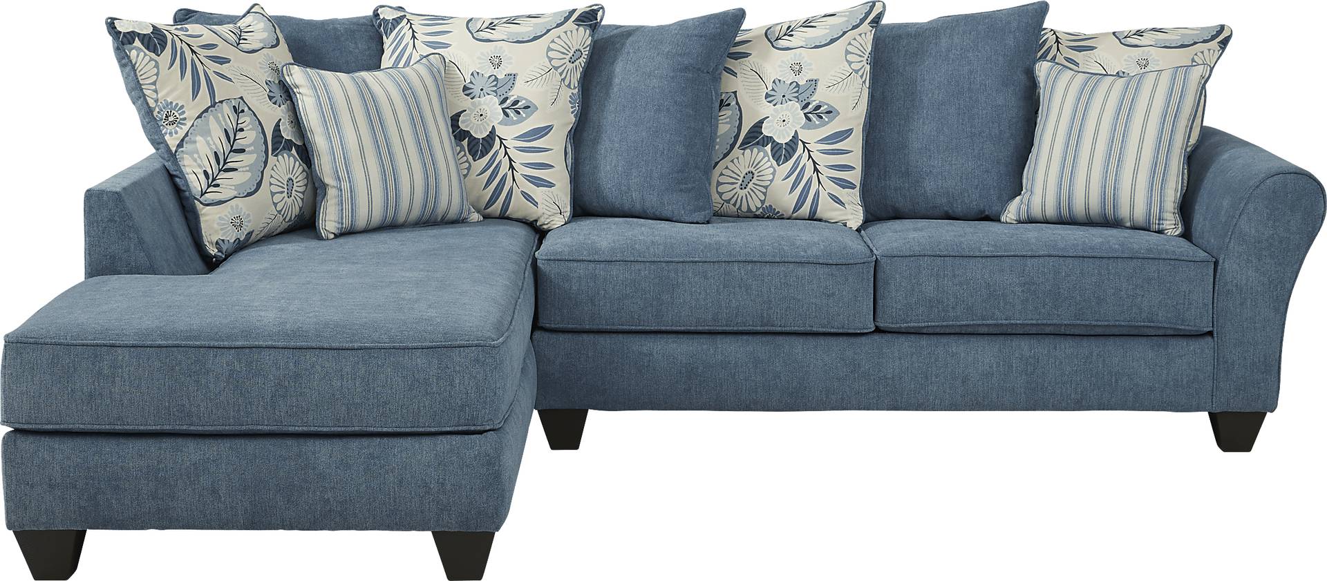 2 pc left arm chaise sectional