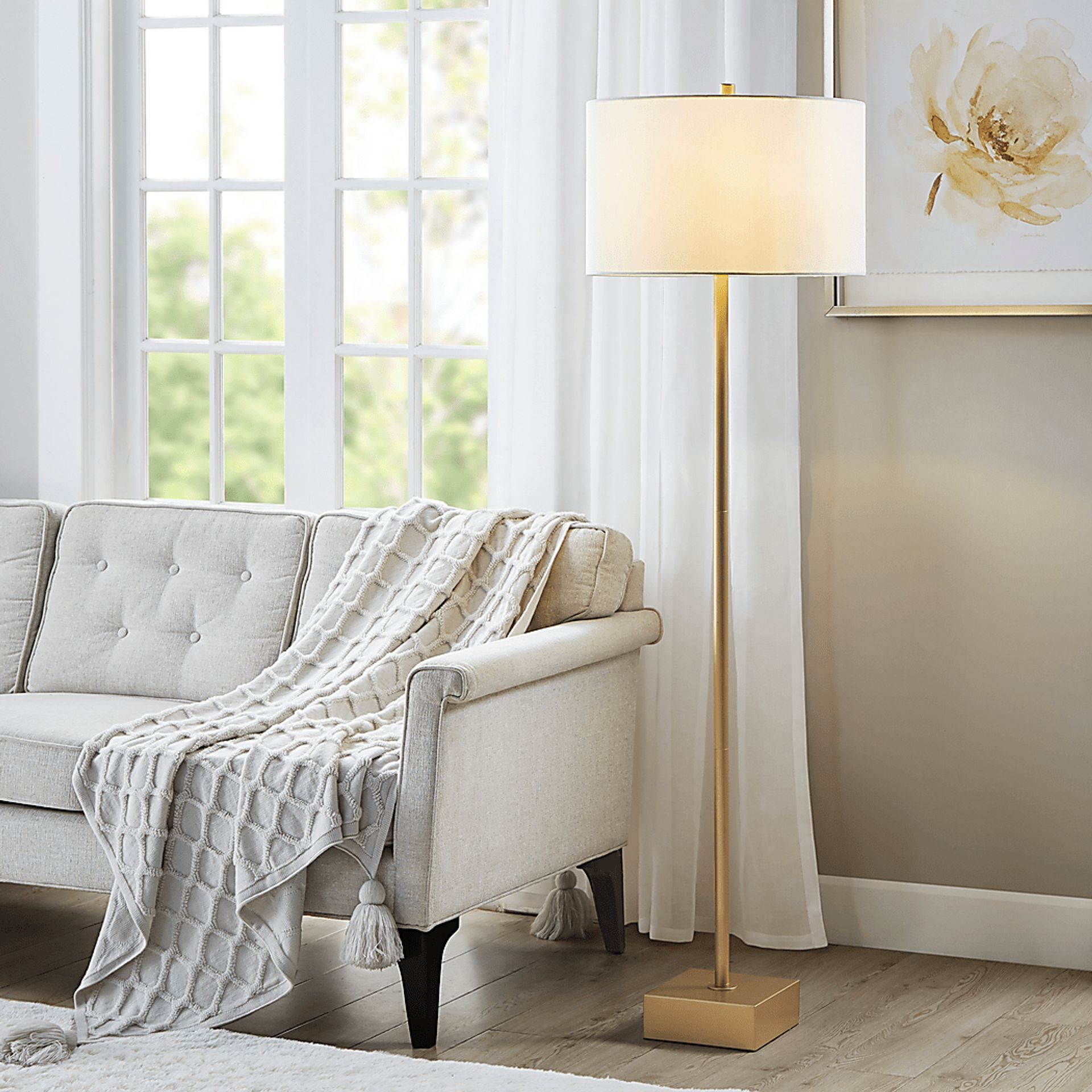 Cobb Place Gold Floor Lamp - Image 3