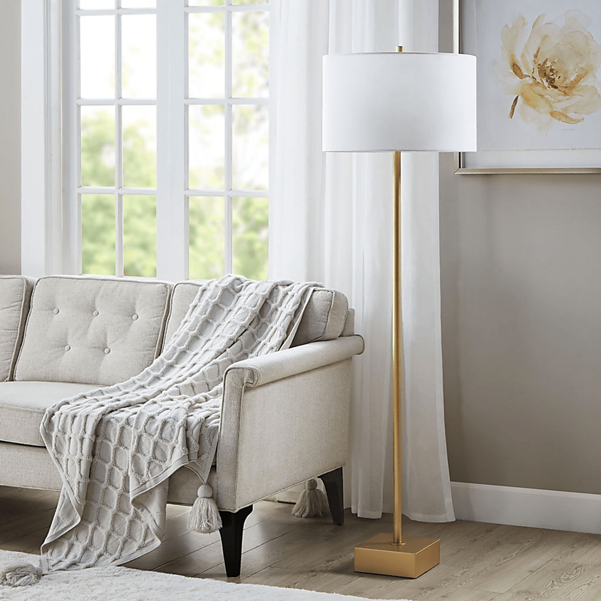 Cobb Place Gold Floor Lamp - Image 4
