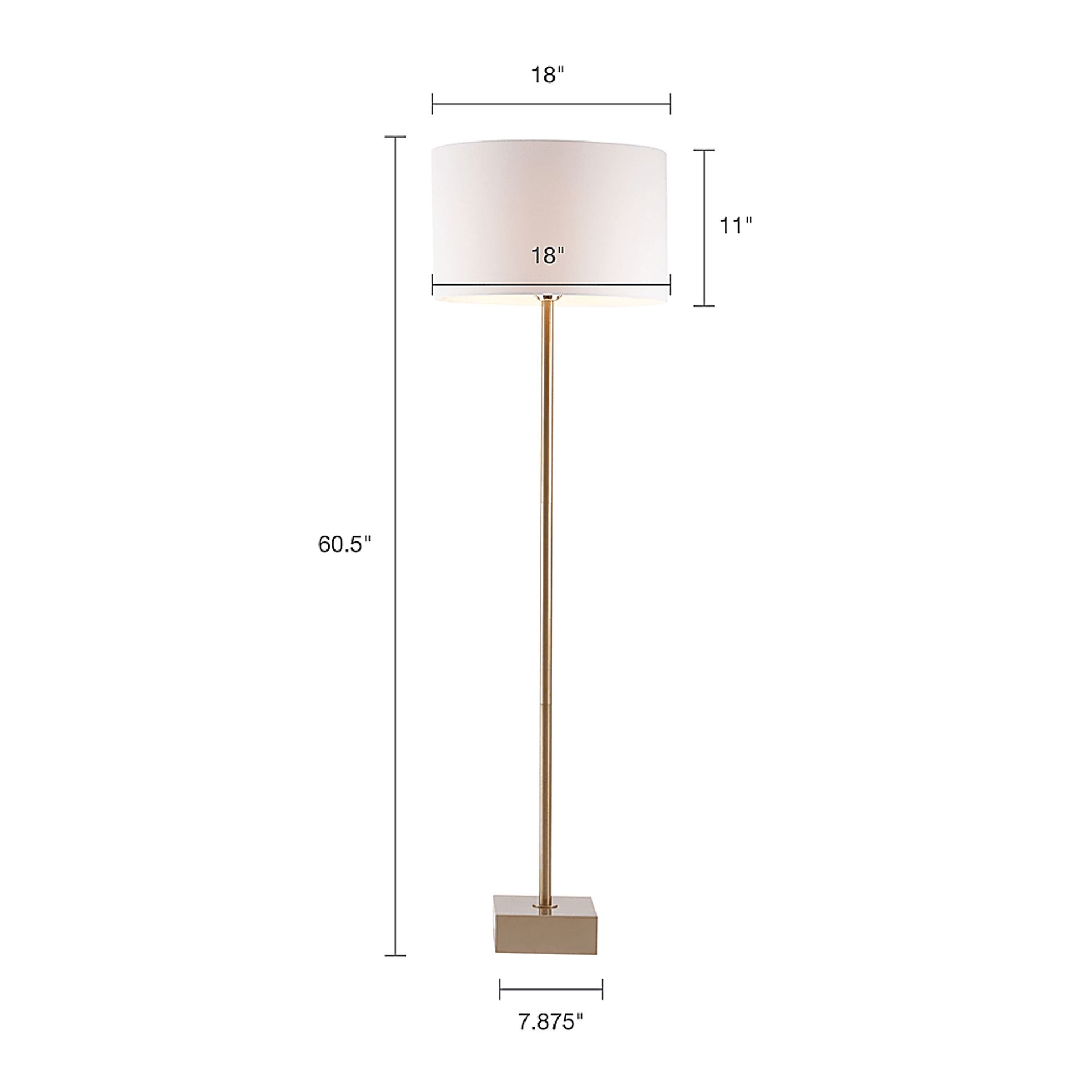 Cobb Place Gold Floor Lamp - Image 6