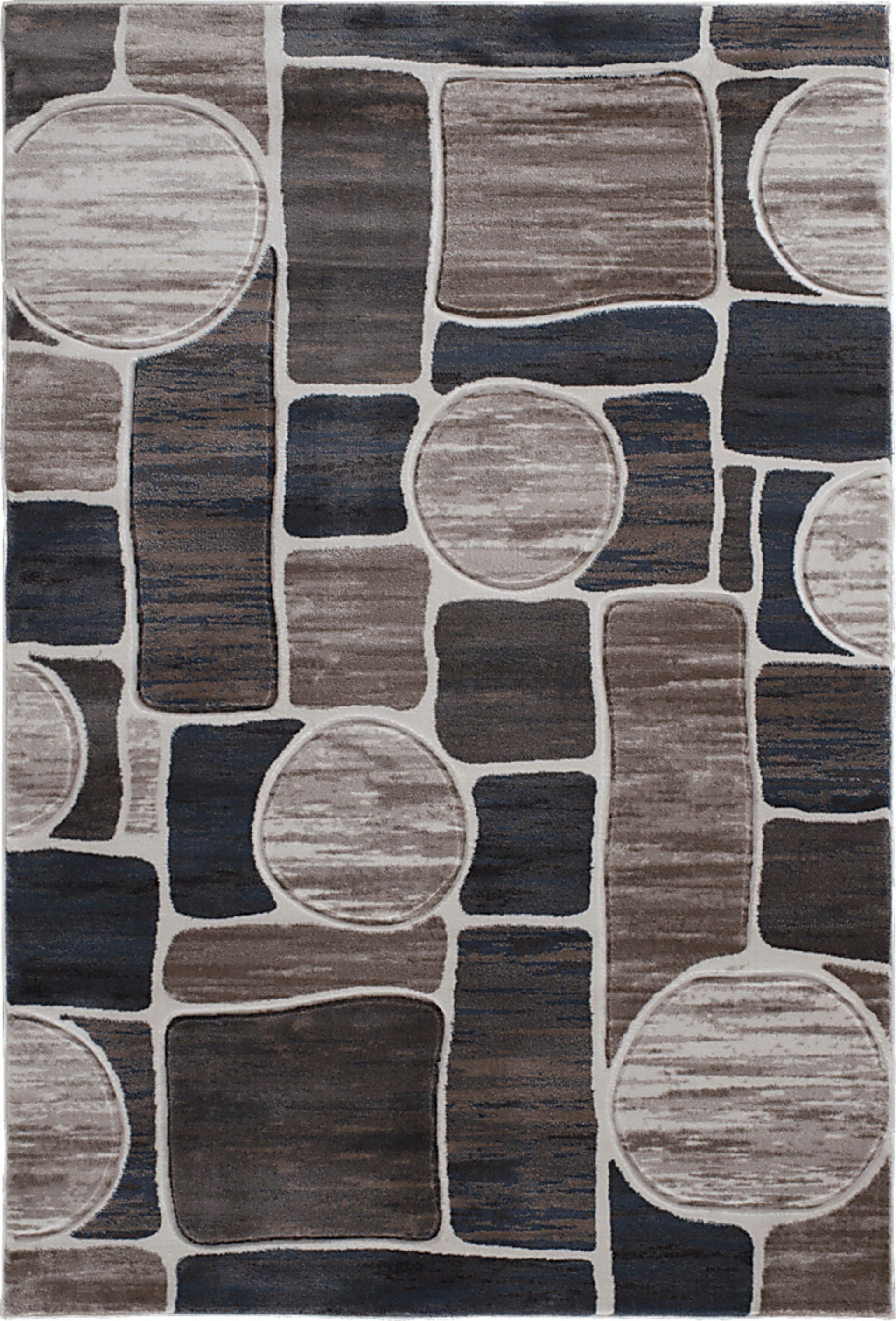Cobble Lane Beige 5' x 7'4 Rug - Image 1