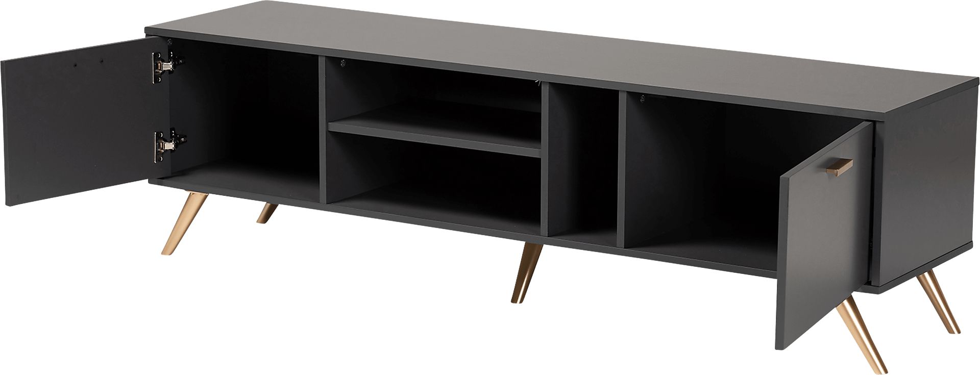 Cobblehill Dark Gray 63 in. Console - Image 2