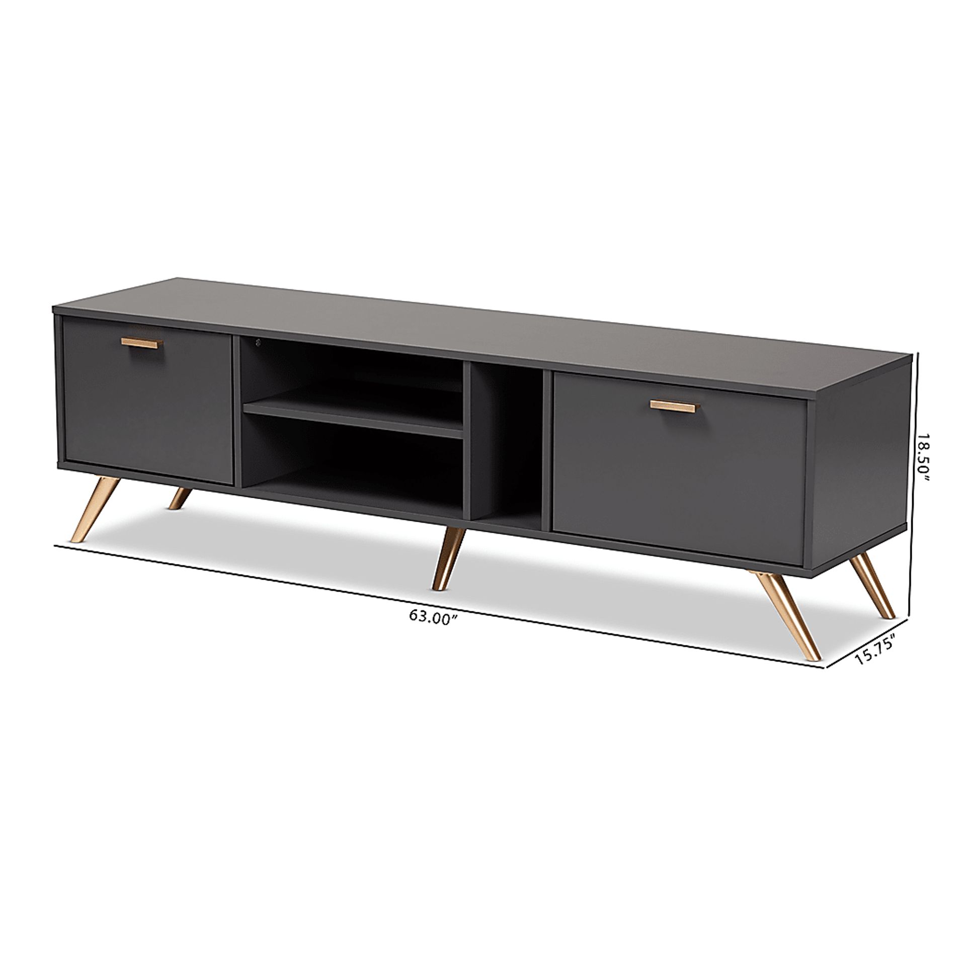 Cobblehill Dark Gray 63 in. Console - Image 9