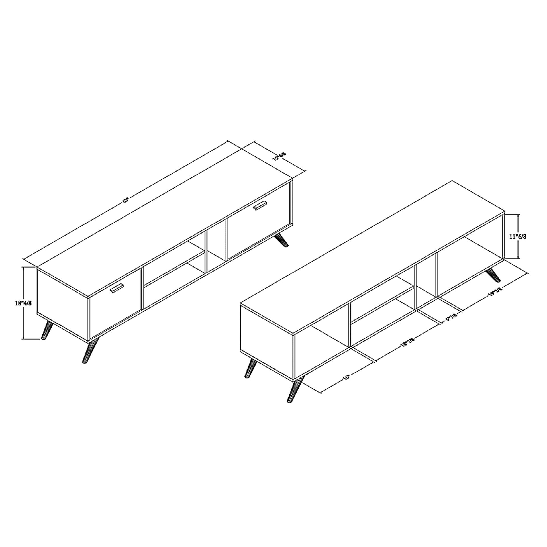 Cobblehill Dark Gray 63 in. Console - Image 10