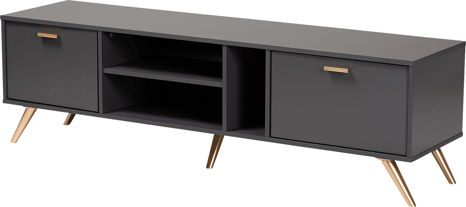 Cobblehill Dark Gray 63 in. Console - Image 1