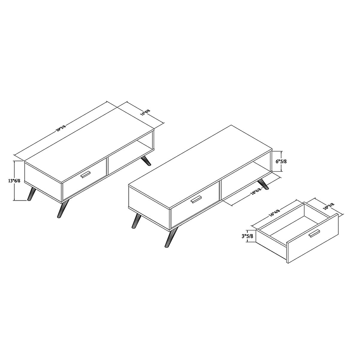 Cobblehill Dark Gray Cocktail Table