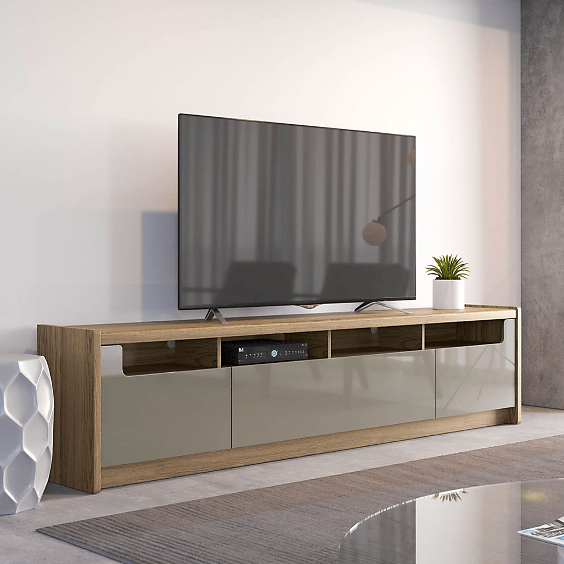 Cobenna I Gray 73 in. Console - Image 2