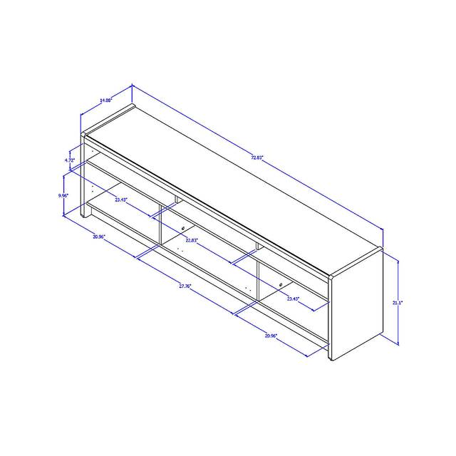 Cobenna I Off-White 73 in. Console - Thumbnail - Image 8