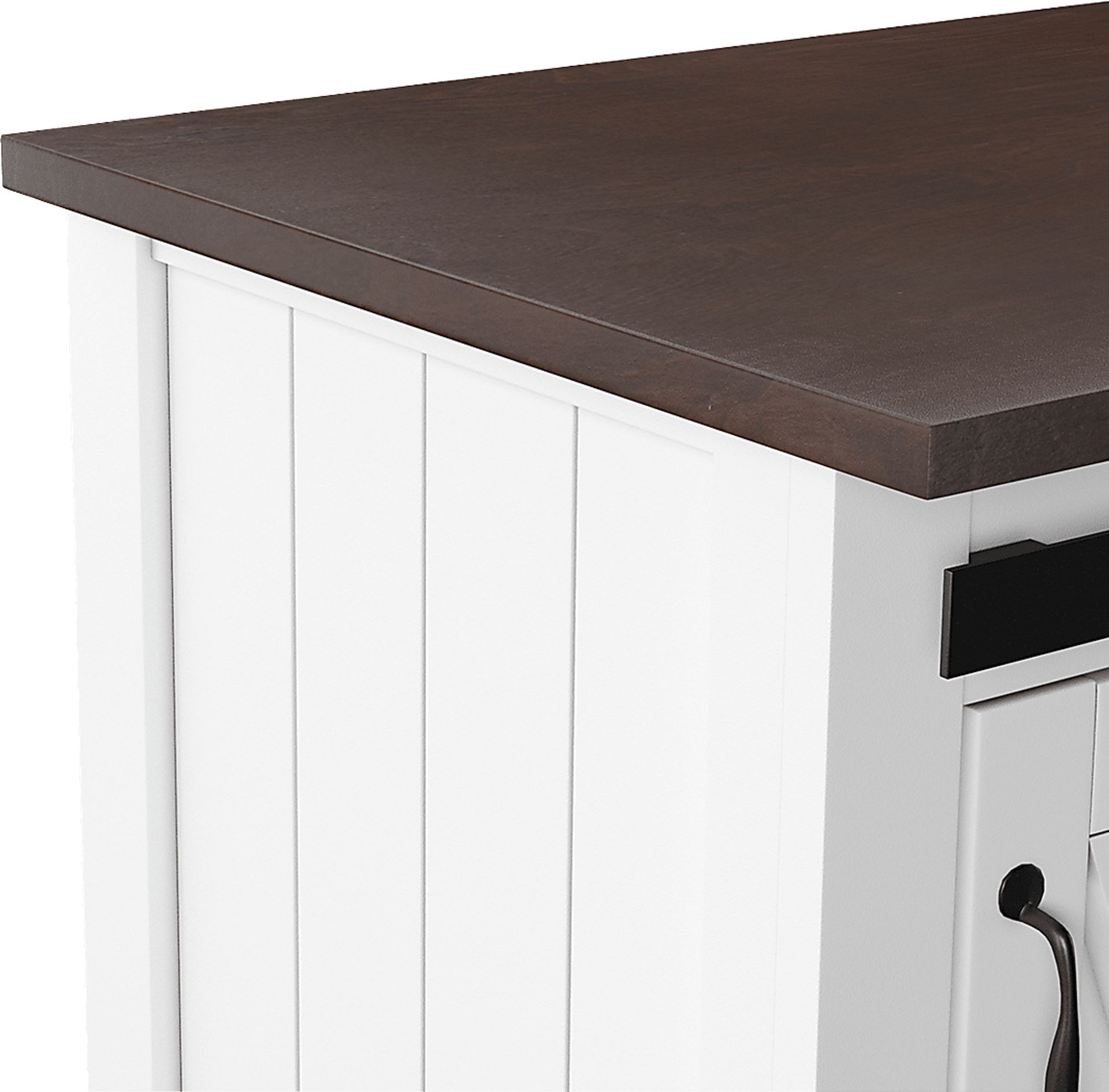 Cobworth White Kitchen Cart - Image 3