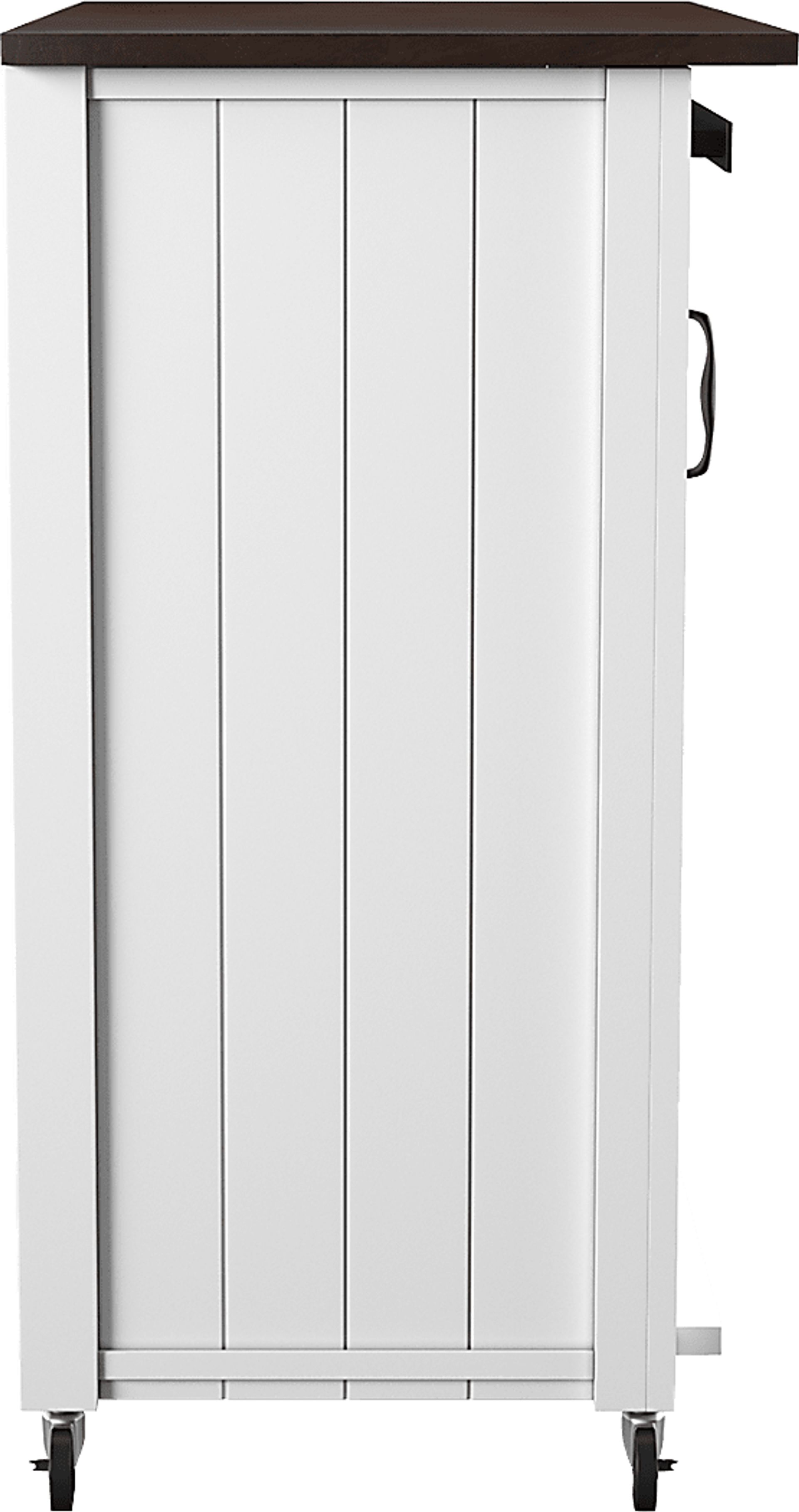 Cobworth White Kitchen Cart - Image 4