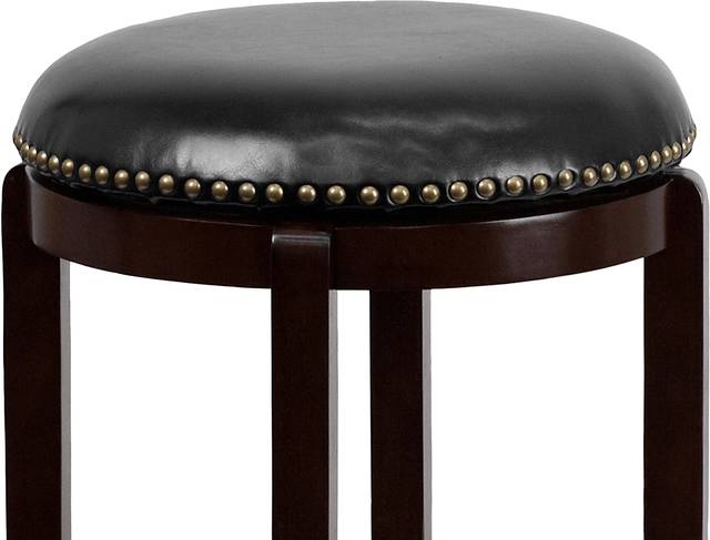 Coby Black Swivel Barstool - Thumbnail - Image 2