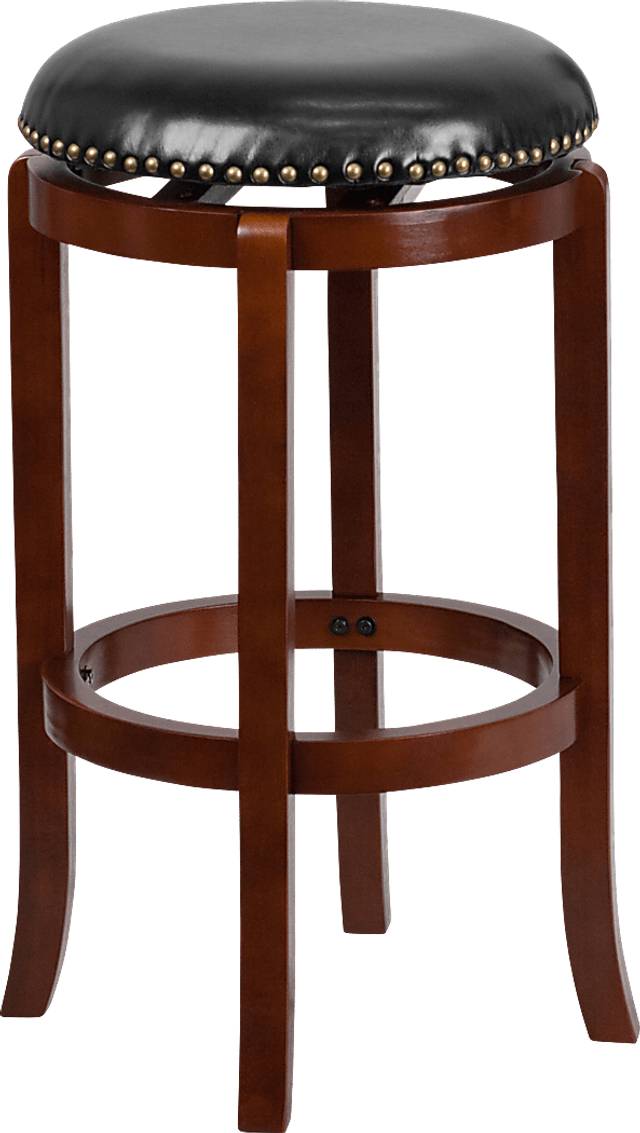 Coby Light Cherry Swivel Barstool - Thumbnail - Image 1
