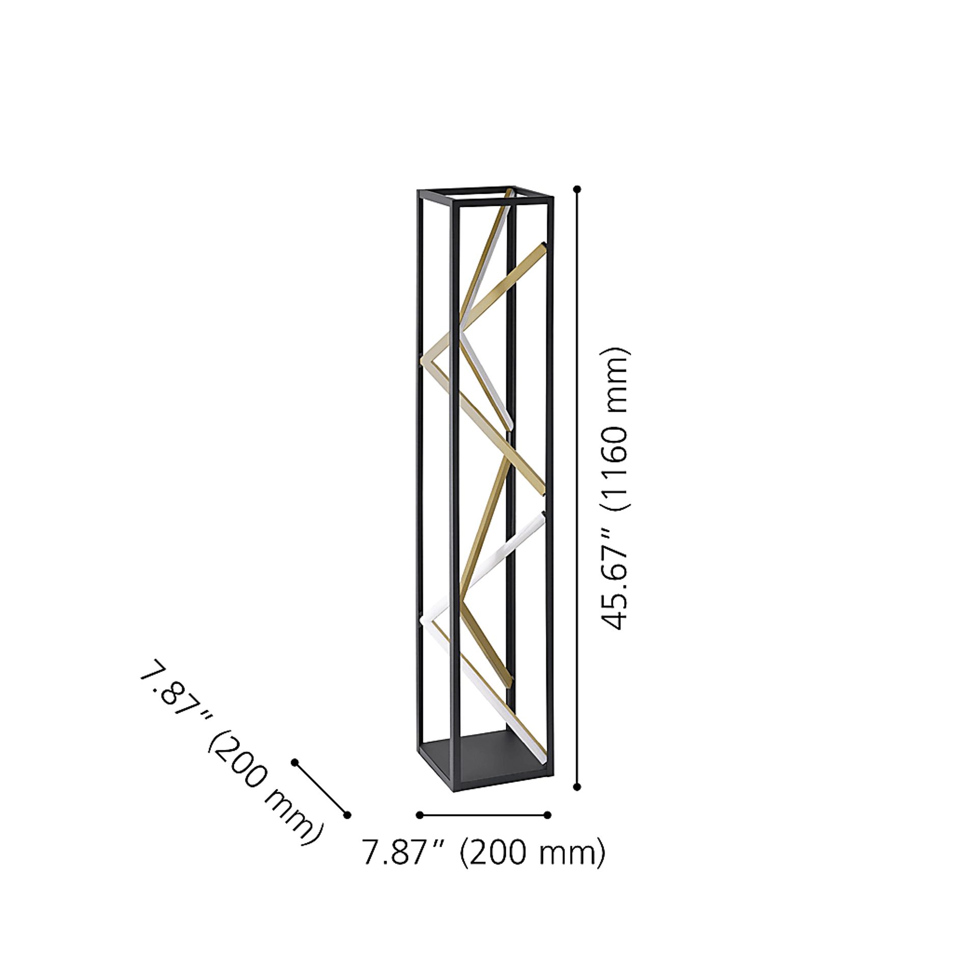 Cochrane Edge Black Floor Lamp - Image 7