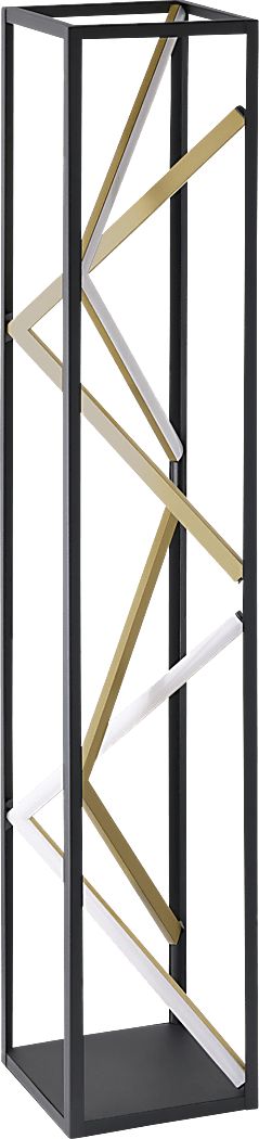Cochrane Edge Black Floor Lamp