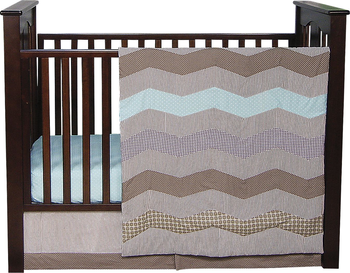 Cocoa Mint Gray Baby Bedding Set Rooms To Go
