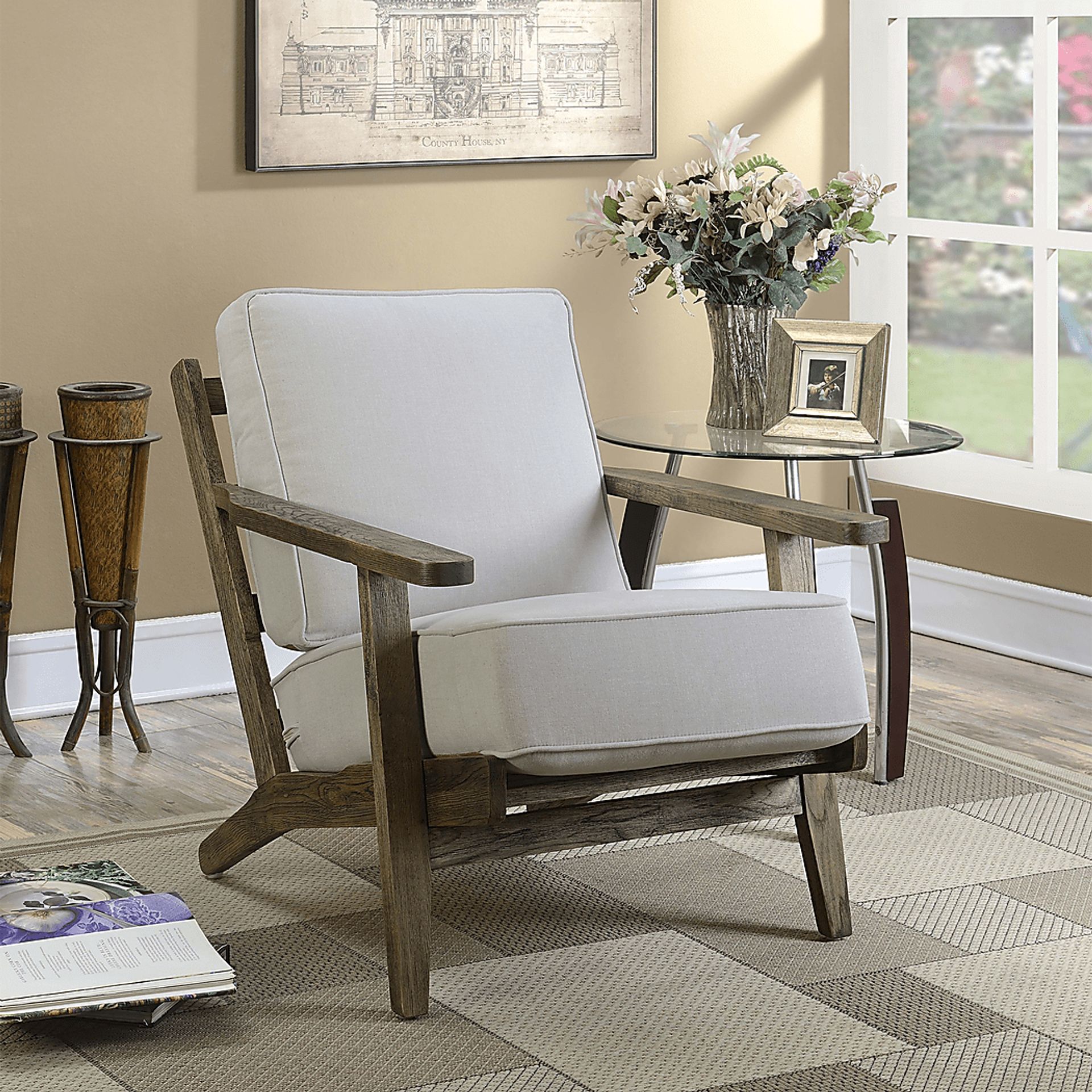 Coesta Taupe Accent Chair - Image 2