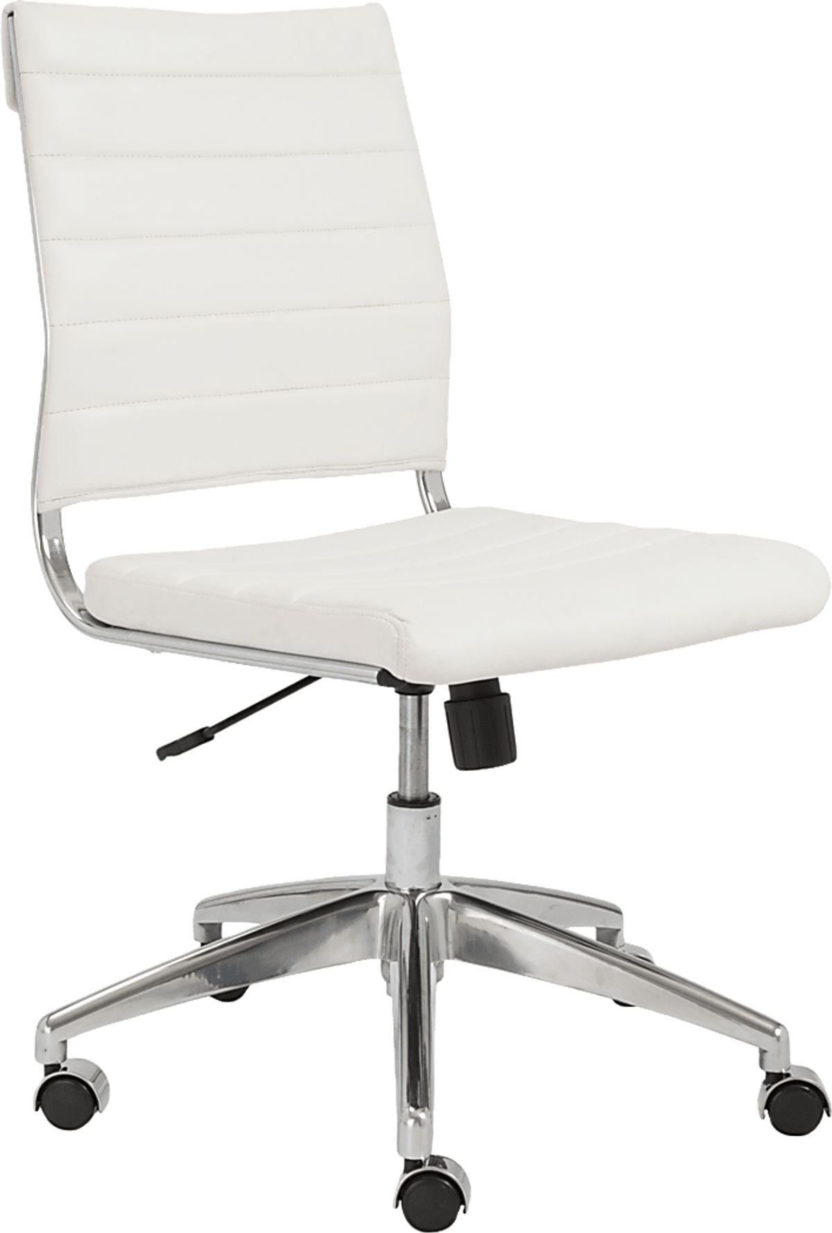 Coffeetree II White Cotton,Polyester,Polyurethane Fabric Desk Chair ...