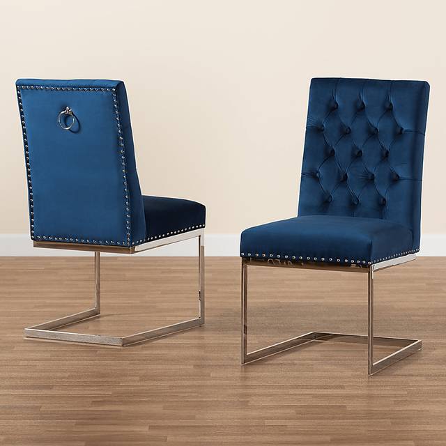 Cofrin Blue Side Chair, Set of 2 - Thumbnail - Image 2