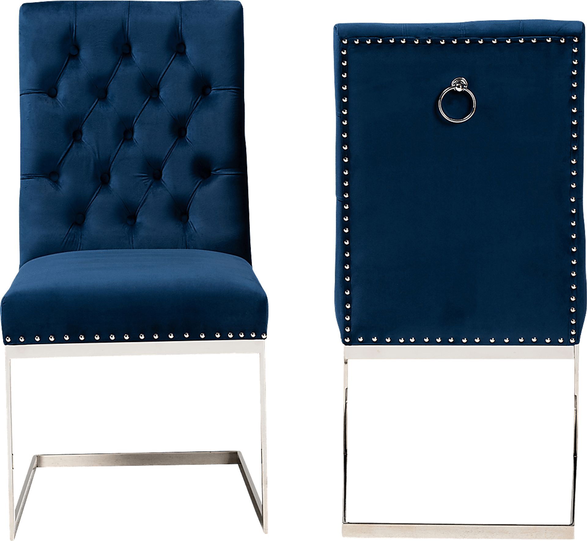 Cofrin Blue Side Chair, Set of 2 - Image 4
