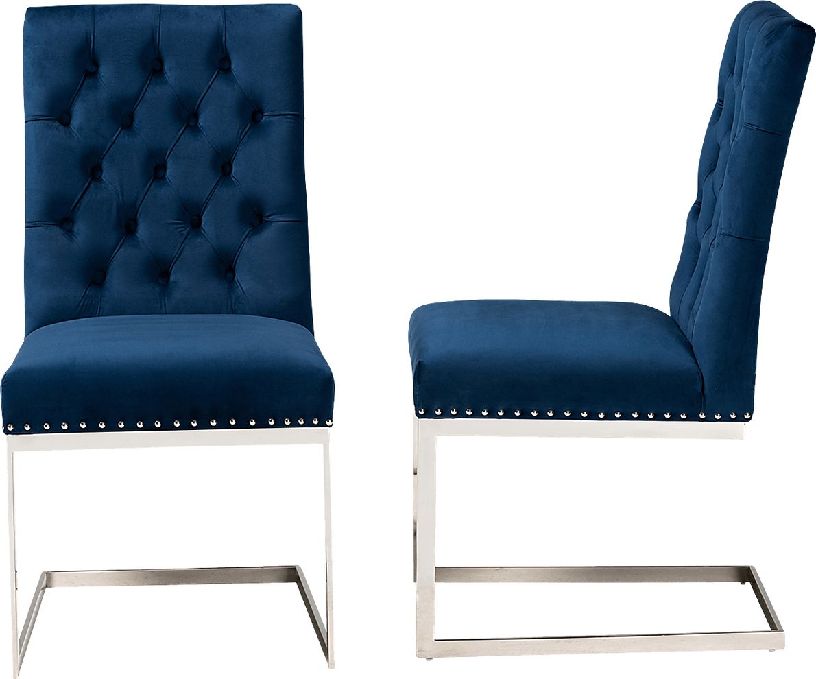 Cofrin Blue Side Chair, Set of 2